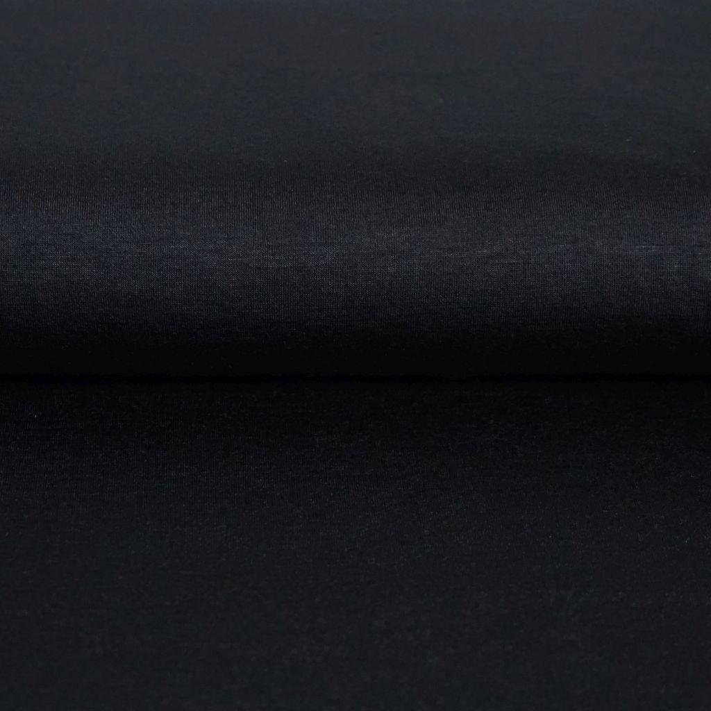 Viskosejersey aus Bambusfaser uni schwarz